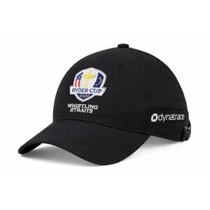 Black Nike Ryder Cup 2020 Whistling Straits Golf Hat Adjustable Dynatrace Logo